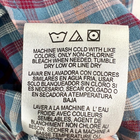 Men's Wrangler Pearl Snap Button Plaid "Wrancher" Western Shirt Sz XL - Picture 9 of 10